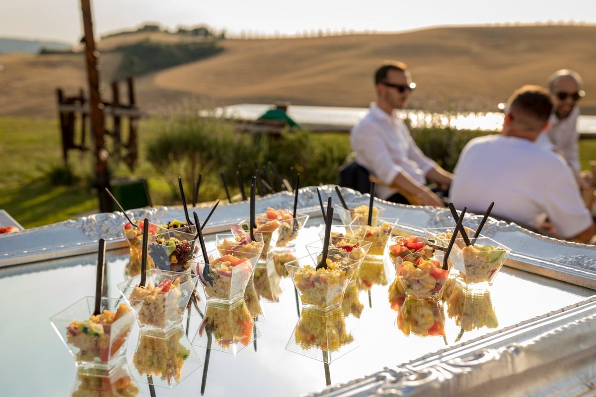 Finger food in coppette servito da Eventy Catering
